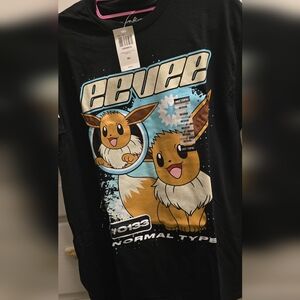 Black Eevee Graphic T-Shirt
